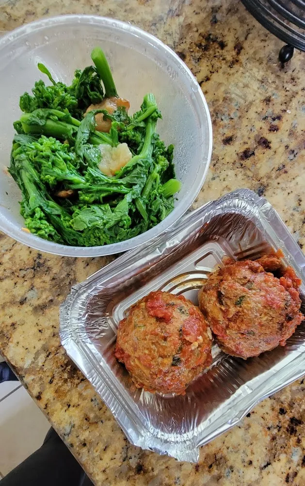 Meatballs and Broccoli Rabe